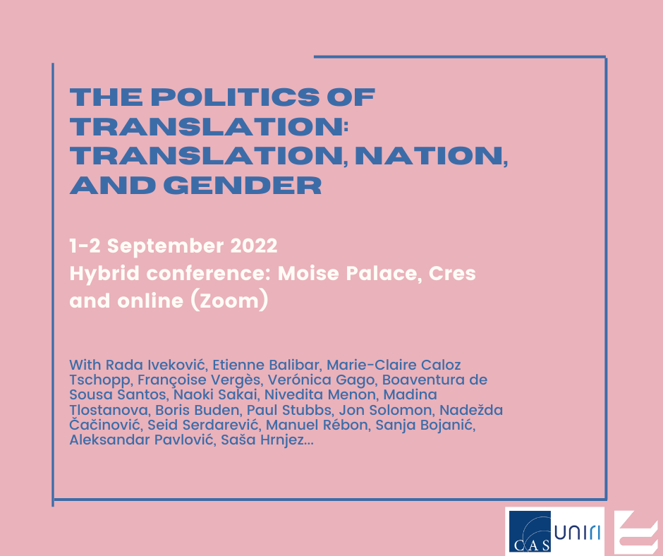 Conference: The Politics of Translation: Translation, Nation, and Gender