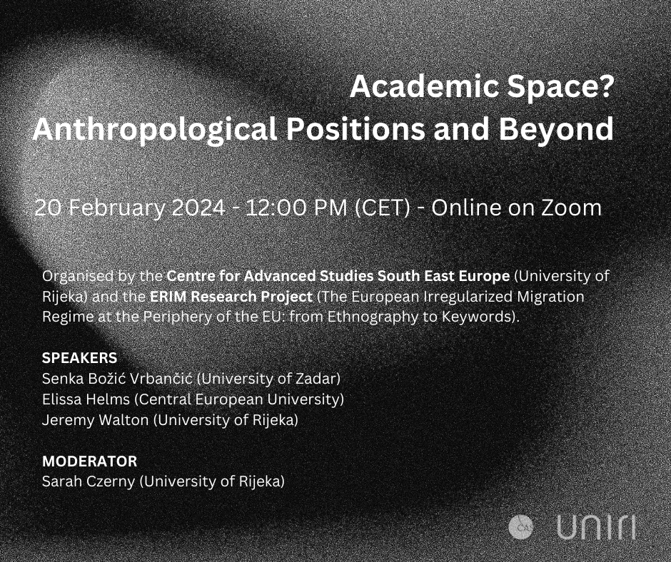 Academic Space? Anthropological Positions and Beyond