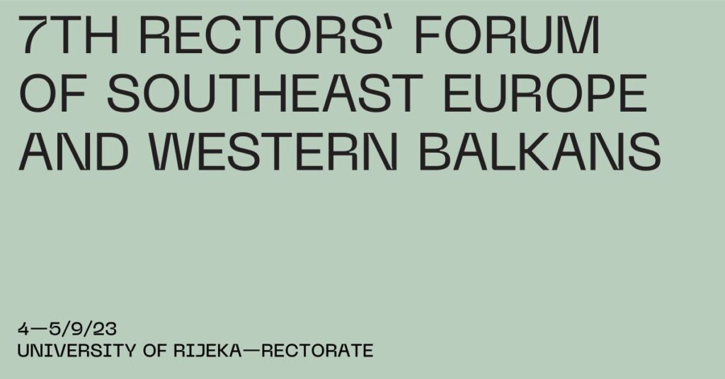 7th Rectors’ Forum of Southeast Europe and Western Balkans
