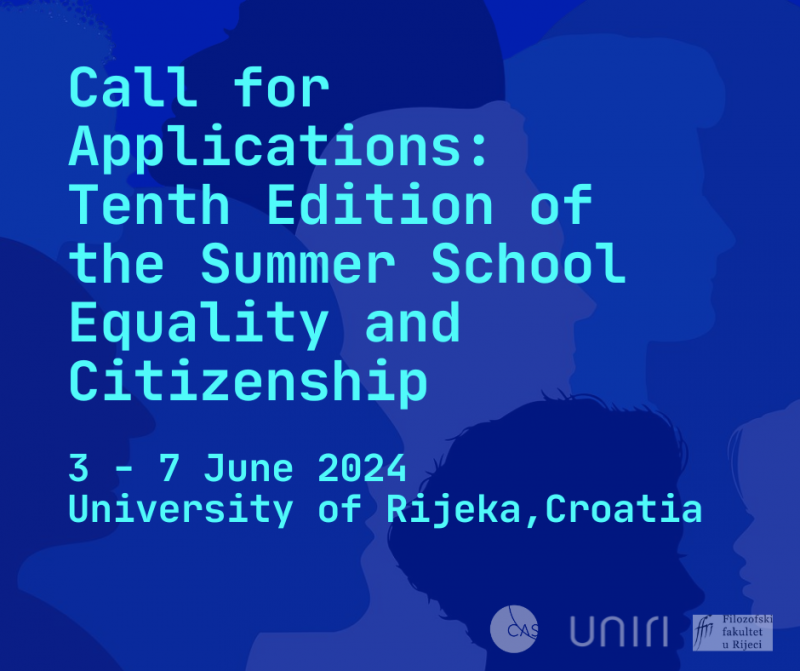 Call for Applications: Tenth Edition of the Summer School Equality and Citizenship