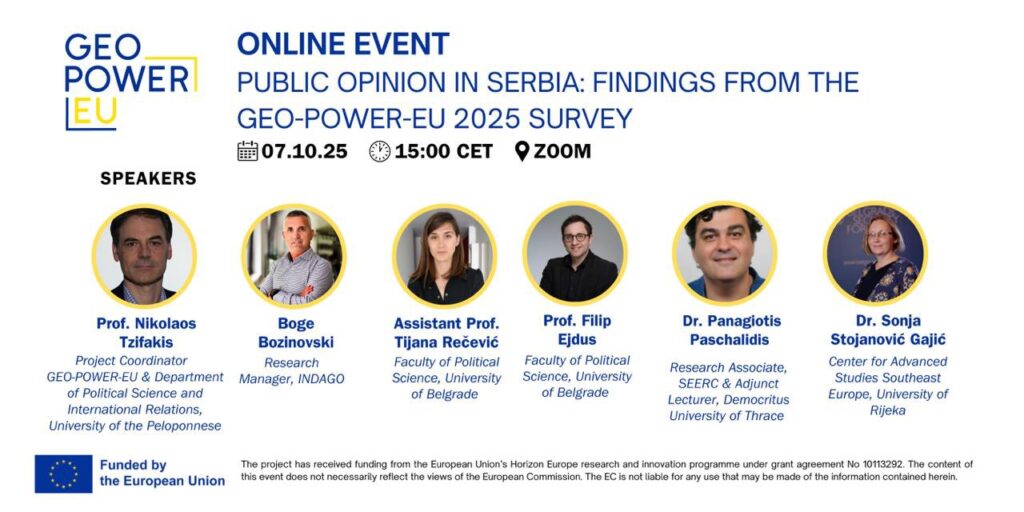 GEO-POWER-EU Public Opinion Survey Results Presented at Event in Podgorica