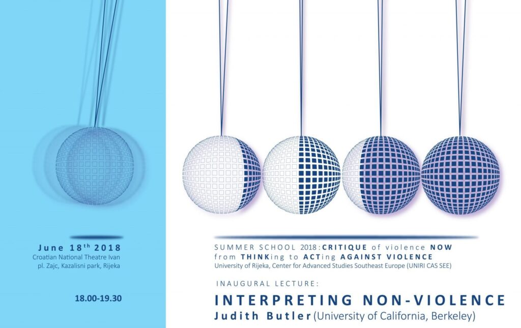 Summer School Program: “Critique of Violence Now: from Thinking to Acting against Violence”