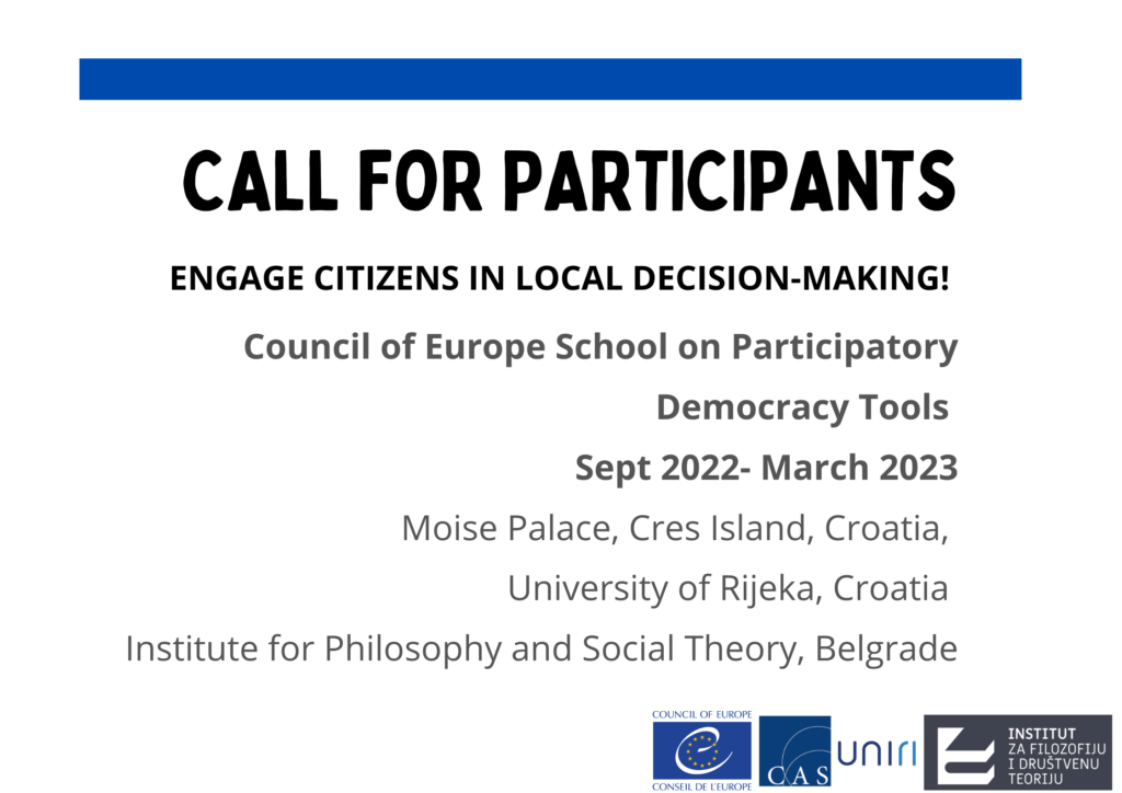 Call for Participants: Engage Citizens in Local Decision-Making!